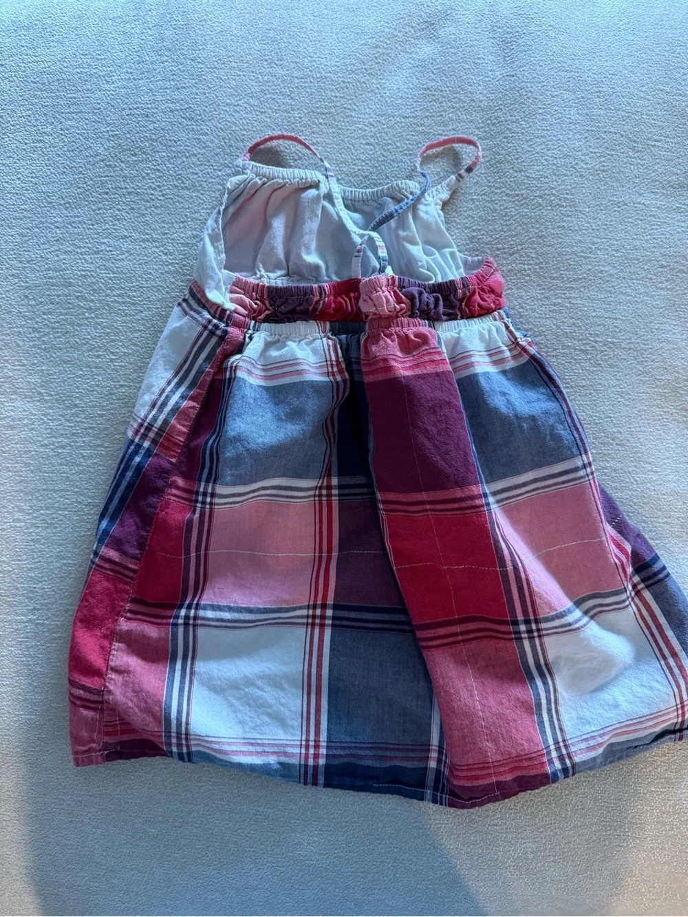Vintage Old Navy Girls Plaid Sundress - Red, White & Blue